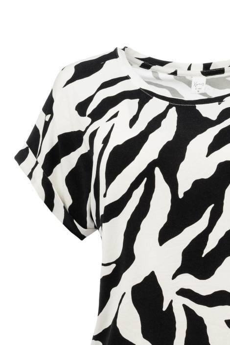 NED brisia plain ss ecru zebra trico